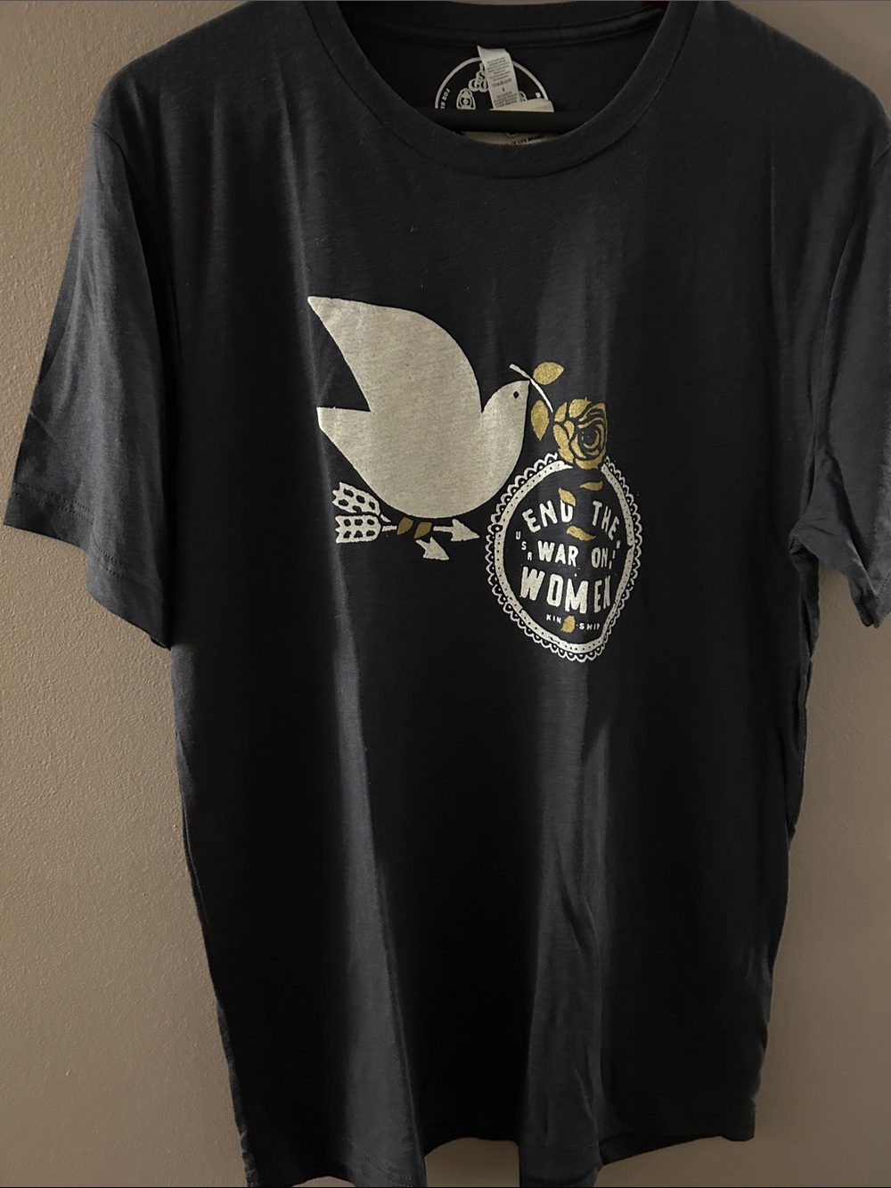 Graphic Dove Short Sleeve Tee - Black